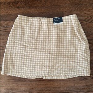 NWT Abercrombie Gingham Skirt